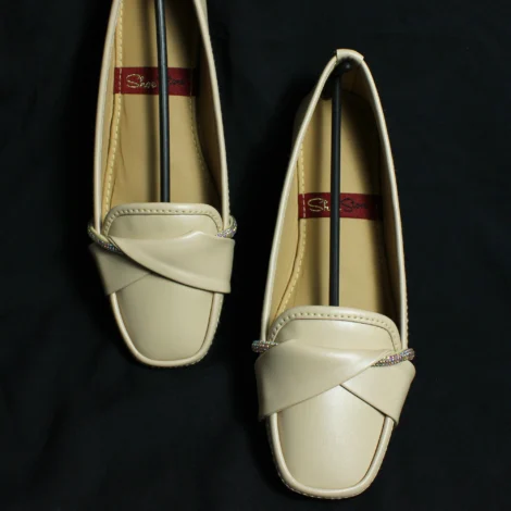 Shine Stripe Bow Loafer
