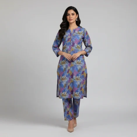 Digital Printed 2-Piece Khaddar Suit